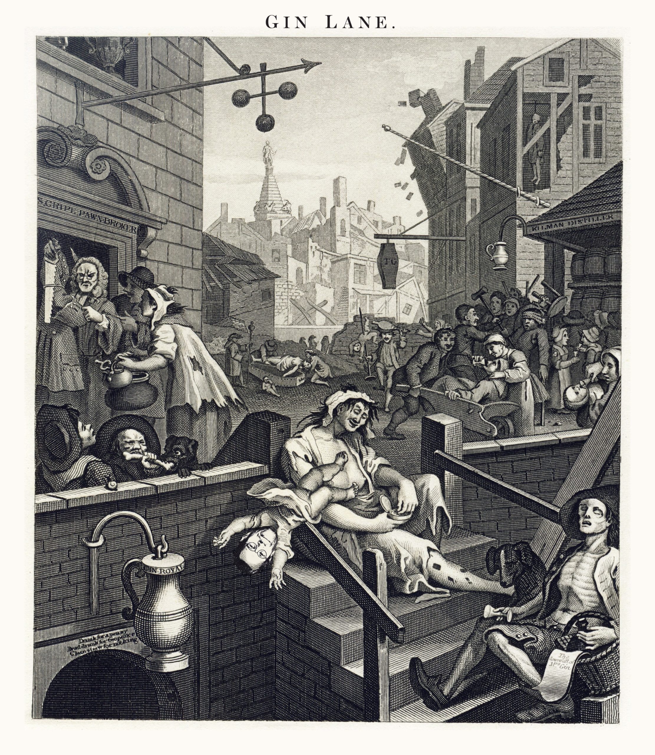 Hogarth Gin Lane