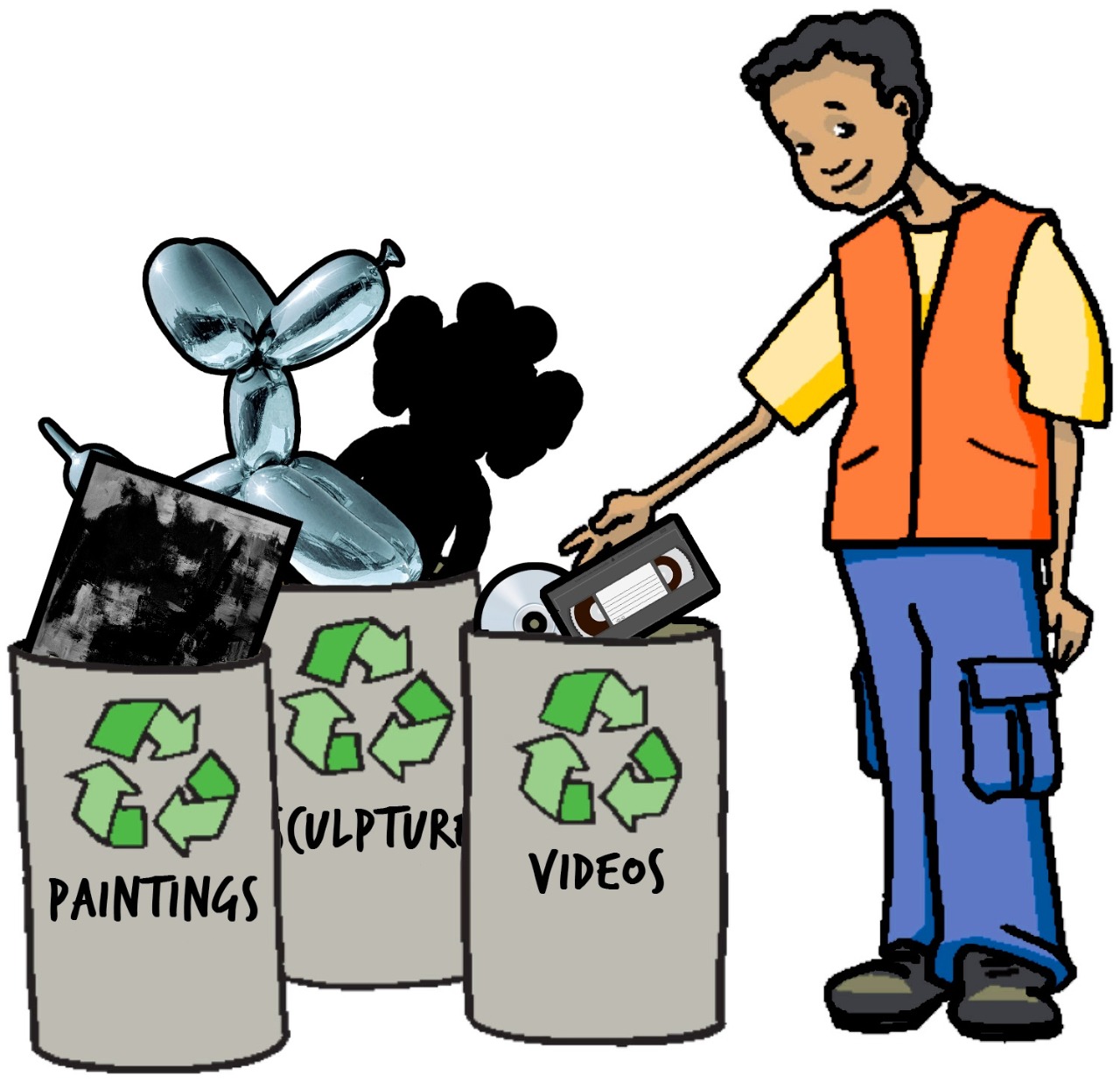 Disposing art waste