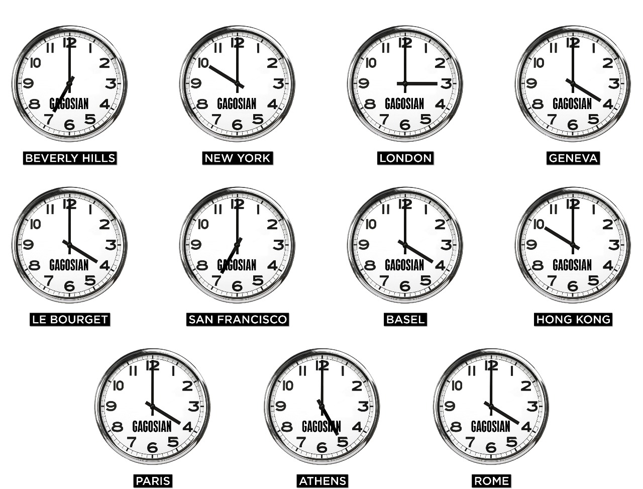 Gagosian clocks